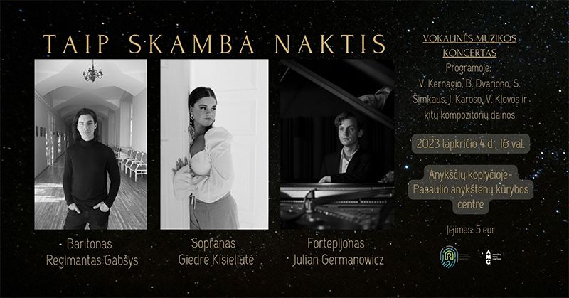 Vokalinės muzikos koncertas „Taip skamba naktimis“