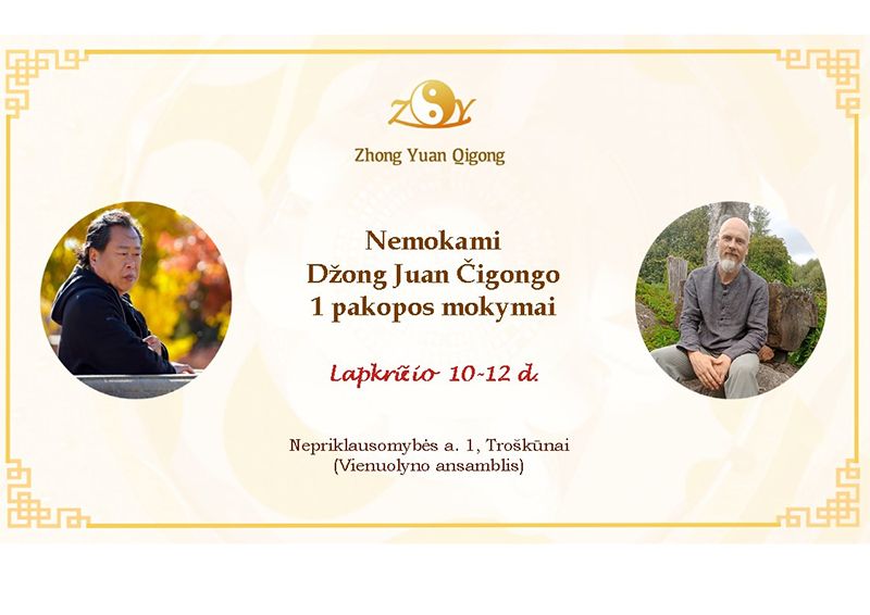 Nemokami Džong Juan Čigongo I pakopos mokymai / Pirmoji diena