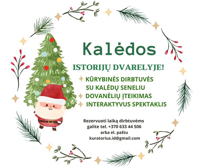 Kalėdos „Istorijų dvarelyje“ / Dirbtuvės „Meduolių dekoravimas“