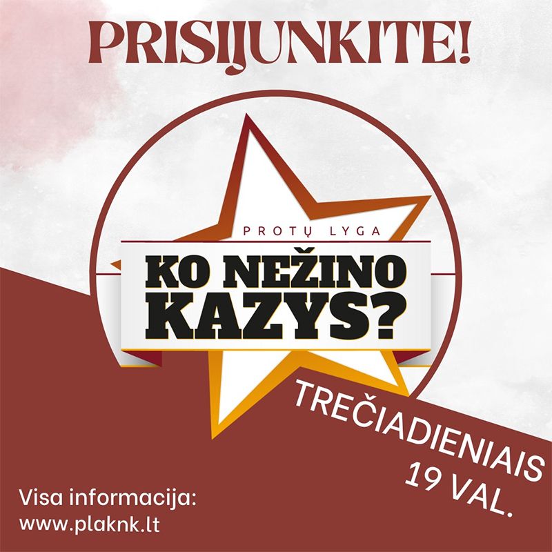 Protų Lyga arba „Ko nežino Kazys?“ Anykščiuose