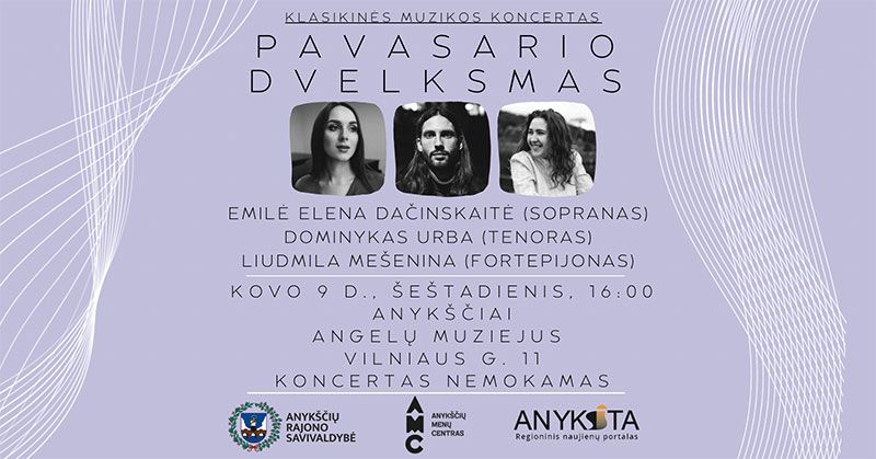 Nemokamas klasikinės muzikos koncertas „Pavasario dvelksmas“