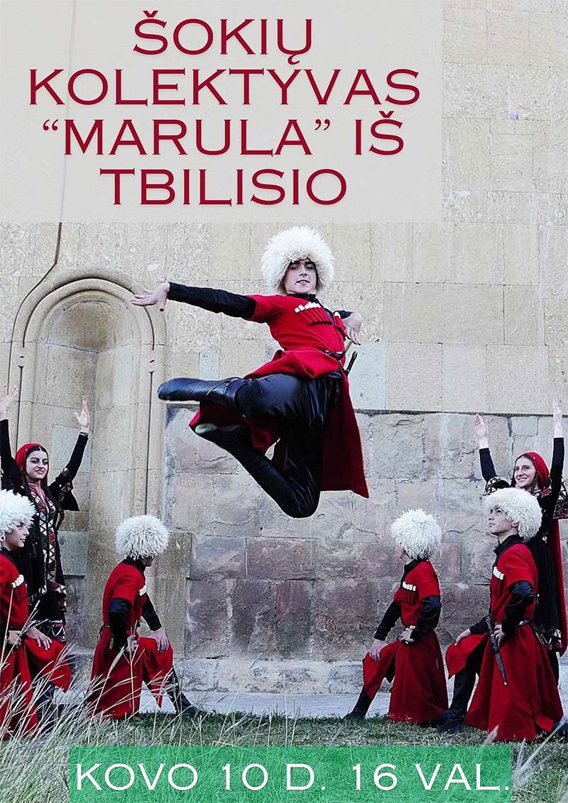 Šokių kolektyvo „MARULA“ iš Tbilisio šventinis koncertas