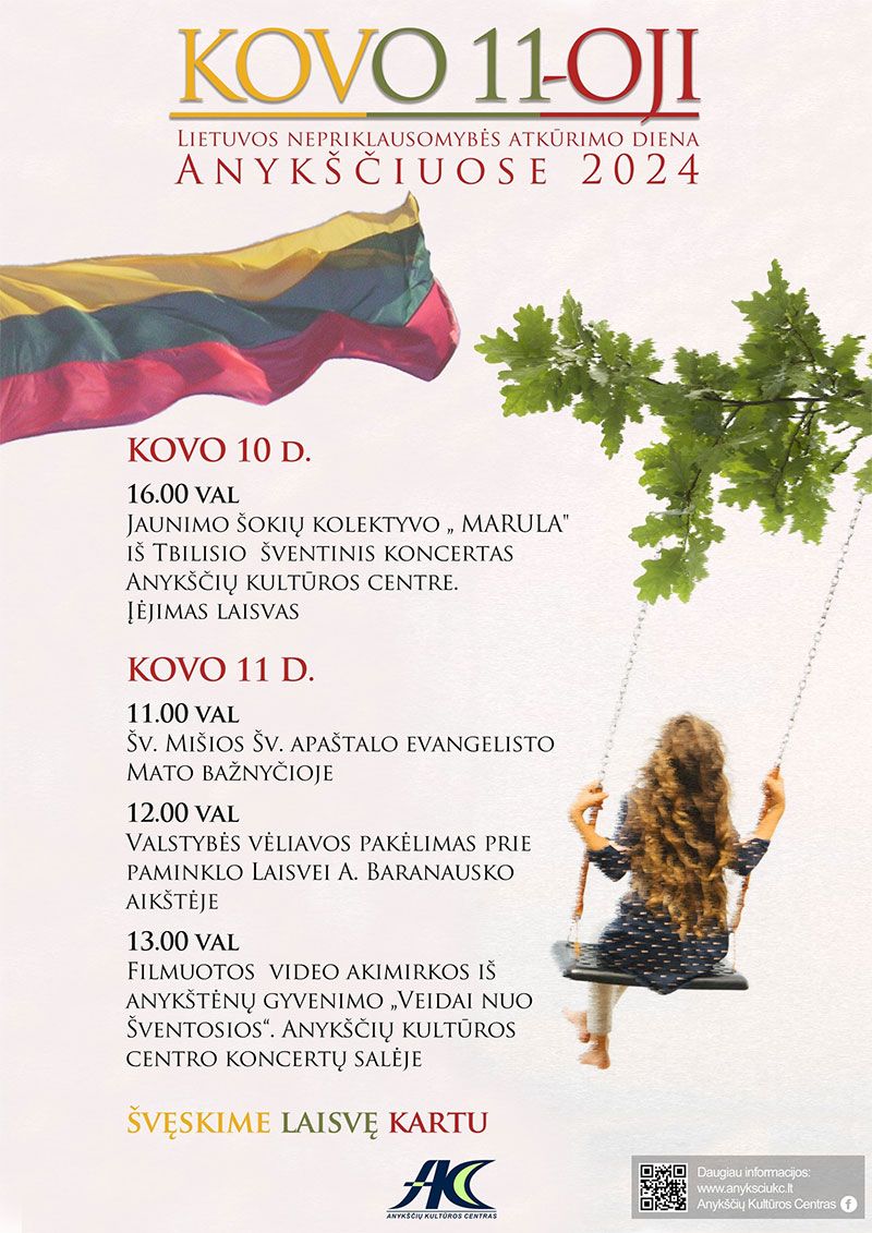 Kovo 11-oji - Lietuvos nepriklausomybės atkūrimo diena (2024) / Valstybinės vėliavos pakėlimo ceremonija