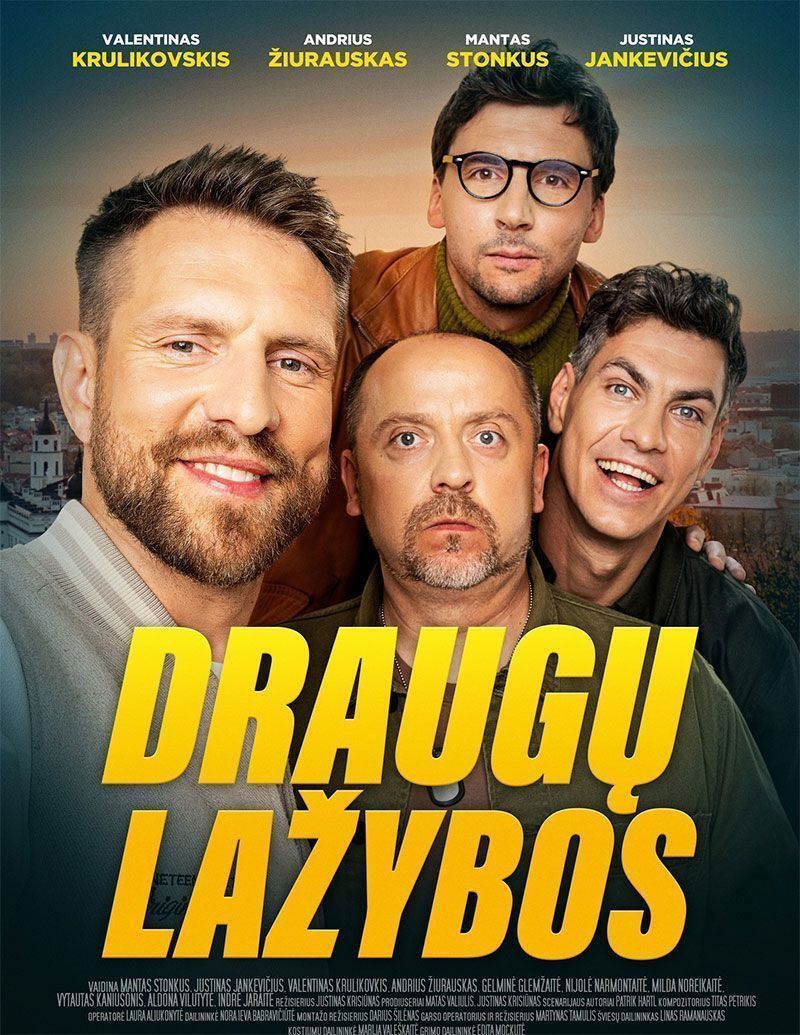 Lietuviškas kino filmas „Draugų lažybos“ (2024m., Trukmė: 1 h 45 min)