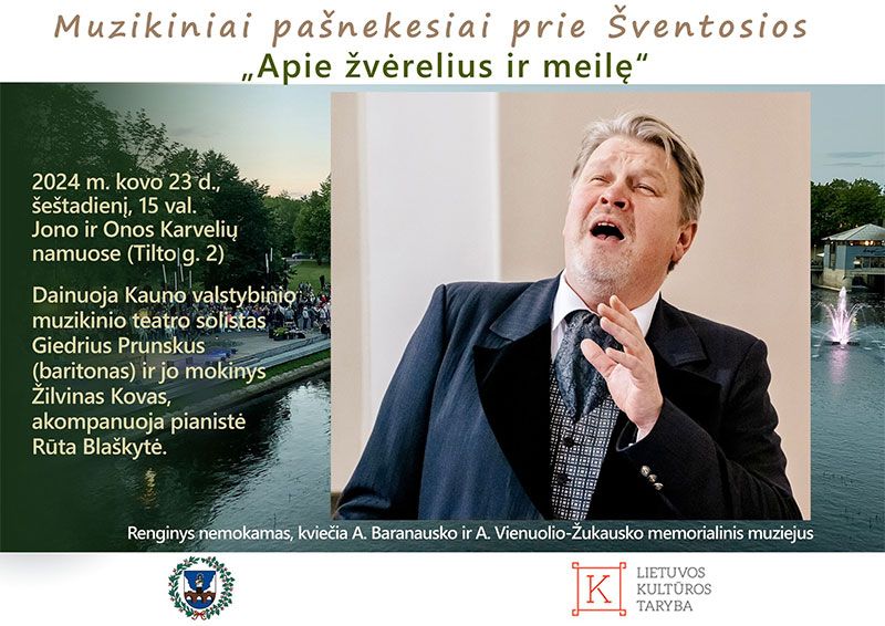 Renginys „Muzikiniai pašnekesiai prie Šventosios“ / „Muzikiniai pašnekesiai - apie žvėrelius ir meilę“