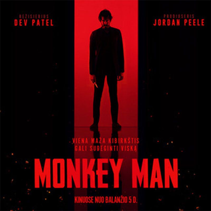 Kino filmas „Monkey man“ (2024 m., Trukmė: 113 min)