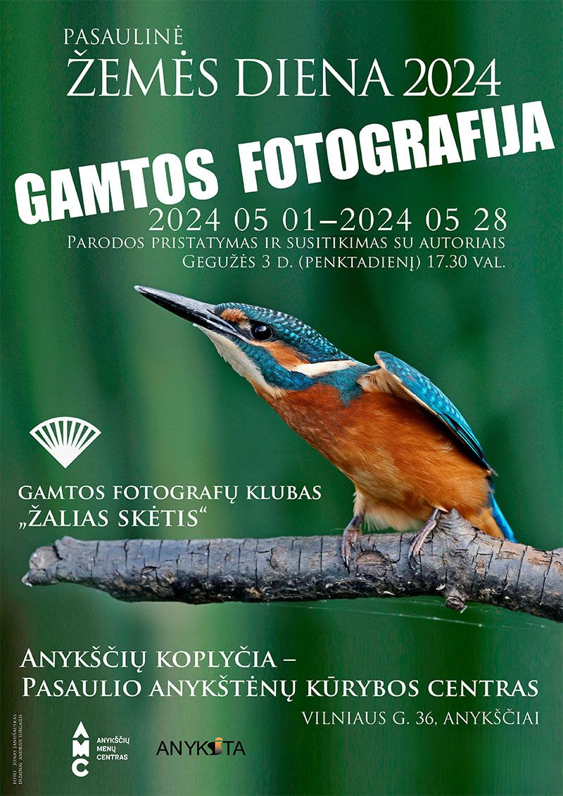 Fotografų klubo „Žalias skėtis“ parodos pristatymas „Gamtos fotografija“