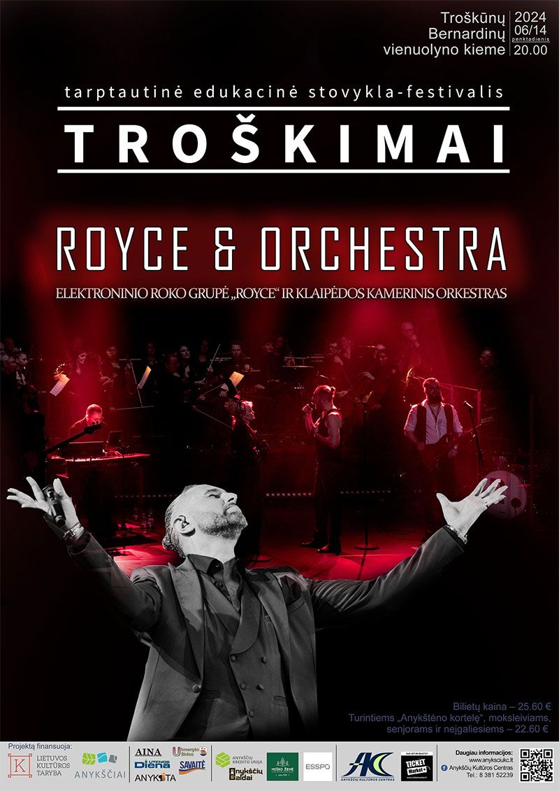 Festivalis „Troškimai“ / Elektroninio roko grupė „Royce“ ir Klaipėdos kamerinis orkestras