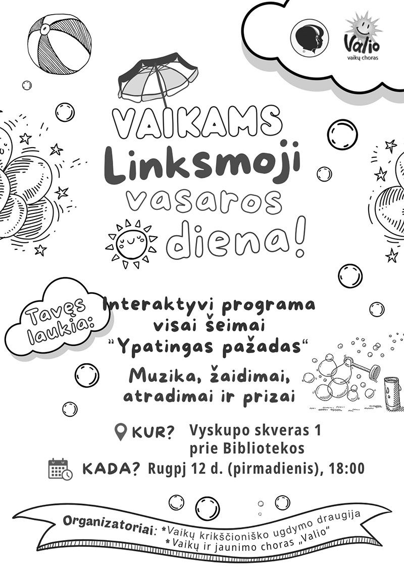 Renginys vaikams „Linksmoji vasaros diena!“