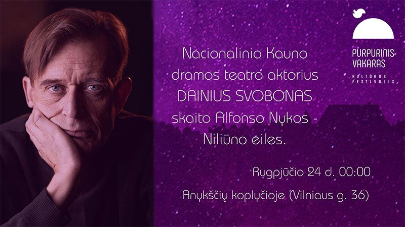 Kultūros festivalis „Purpurinis vakaras“ (2024) / Vidurnakčio poezijos skaitymai