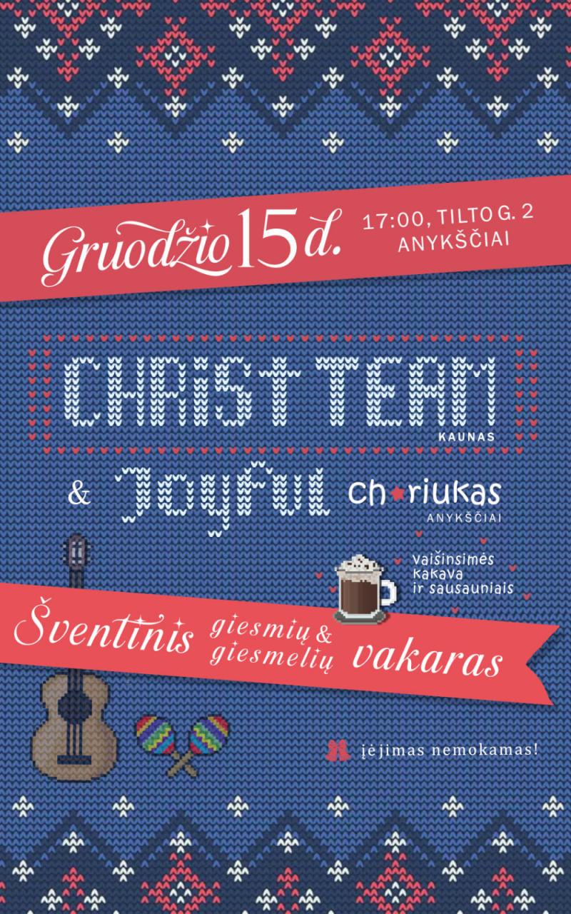 Šventinis giesmių ir giesmelių vakaras „Christ Team“