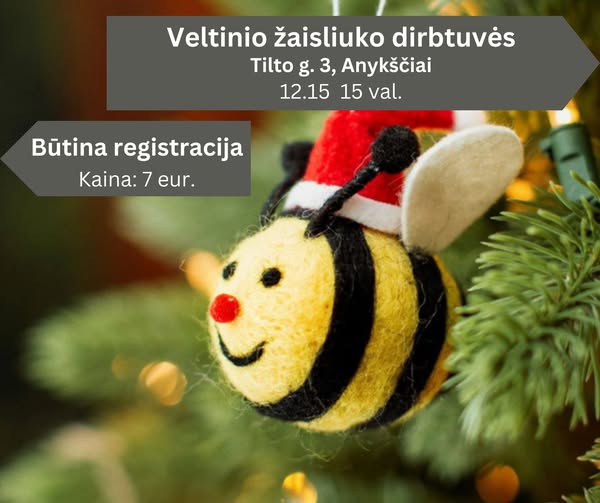 Veltinio žaisliuko dirbtuvės