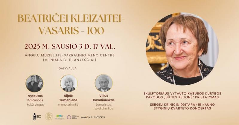 Beatričės Kleizaitės - Vasaris 100 - mečiui skirtas atminimo vakaras