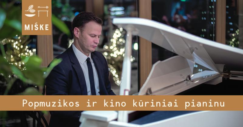 Roberto Šiuro atliekamas kompozicijas „Popmuzikos ir kino kūriniai pianinu“