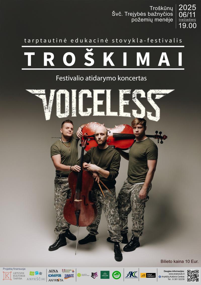 Tarptautinė edukacinė stovykla - festivalis „Troškimai“ / Grupės „VOICELESS“ pasirodymas