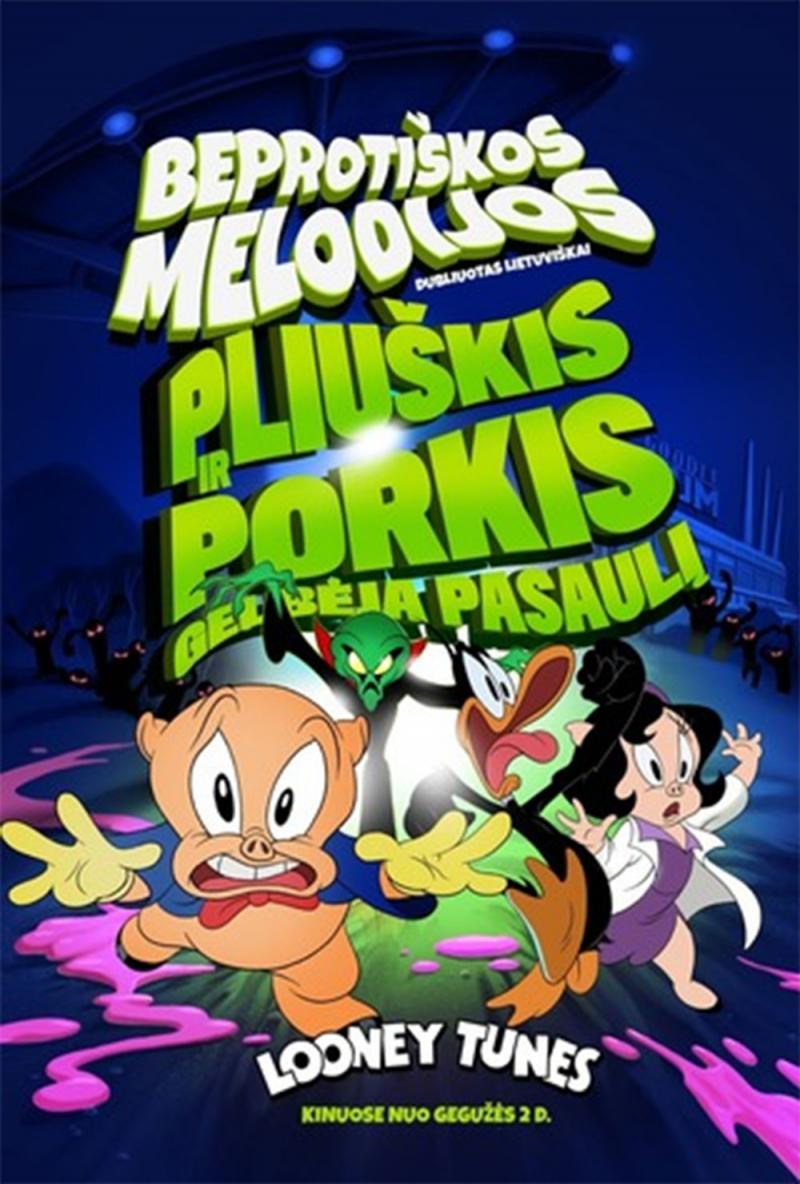 Peter Browngardt „Beprotiškos melodijos. Pliuškis ir Porkis gelbėja pasaulį“ (2024 m., Trukmė: 1 h 31 min)