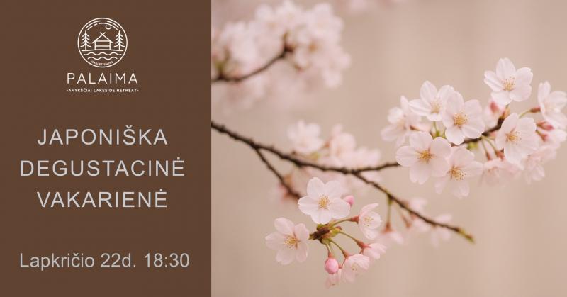 Japoniška degustacinė vakarienė restorane Palaima