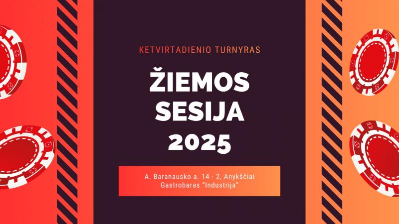 Pokerio vakaras „Ketvirtadienio turnyras. Žiemos sesija“