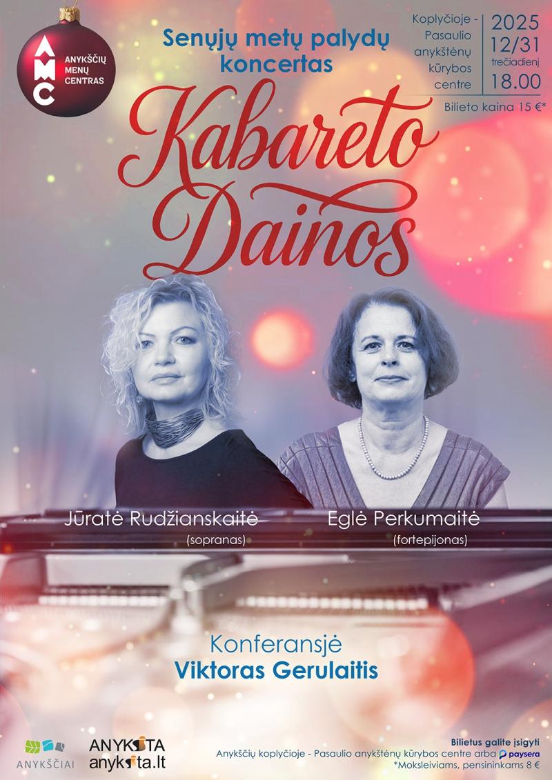 Naujųjų metų sutikimo koncertas „Kabareto dainos“