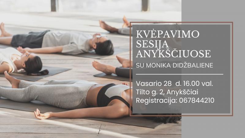 Rebefingo (sąmoningo kvėpavimo) sesija Anykščiuose