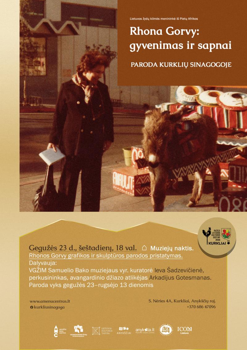 Europos muziejų naktis / Parodos „Rhona Gorvy: gyvenimas ir sapnai“ atidarymas