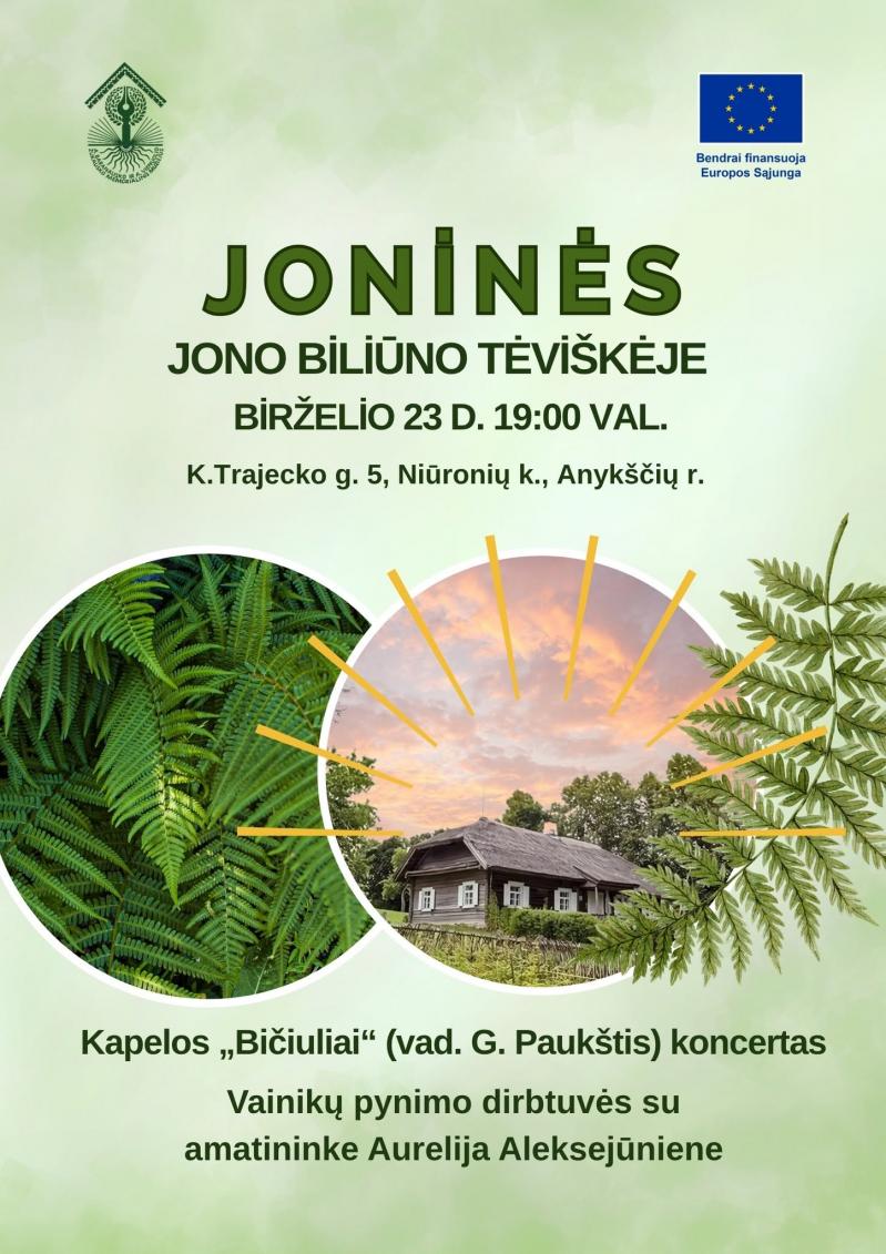 Joninės Jono Biliūno tėviškėje