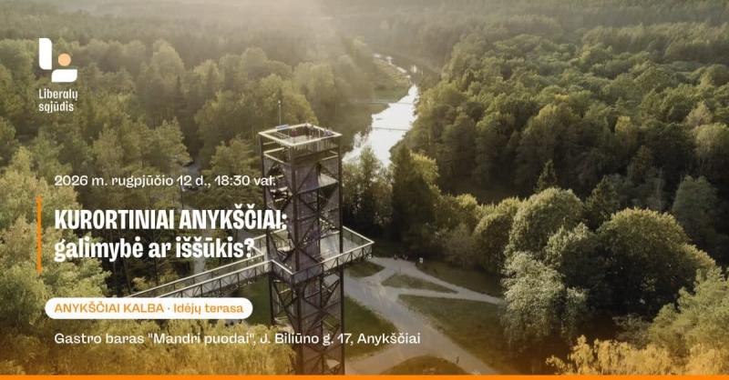 Diskusija „Kurortiniai Anykščiai: Galimybė ar iššūkis?“