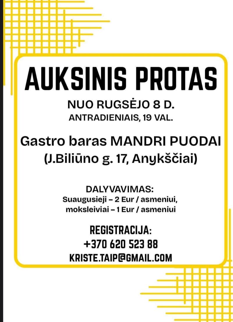 Žaidimas „Auksinis protas“