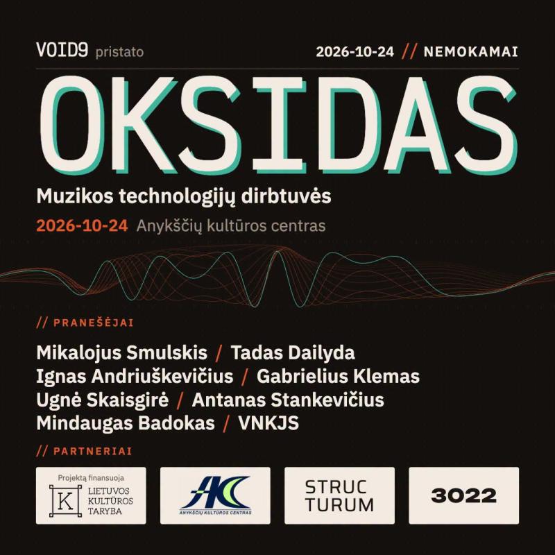 Muzikos technologijų dirbtuvės „Oksidas 2026“