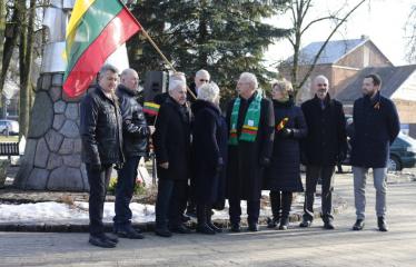 Lietuvos valstybės atkūrimo diena Anykščiuose (2019) - Valstybinės vėliavos pakėlimo ceremonija - Šventės akimirkos