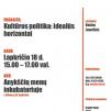 Vaido Jauniškio paskaita „Kultūros politika: idealūs horizontai“