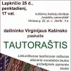 Dailininko Virginijaus Kašinsko paskaita „Tautoraštis“