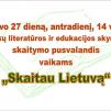 Skaitymo pusvalandis vaikams „Skaitau Lietuvą“