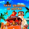 Animacinis kino filmas vaikams „Trys vagišiai ir liūtas“ (2023m., Trukmė: 79min)