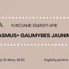 Paskaita „Erasmus+ galimybėmis jaunimui“